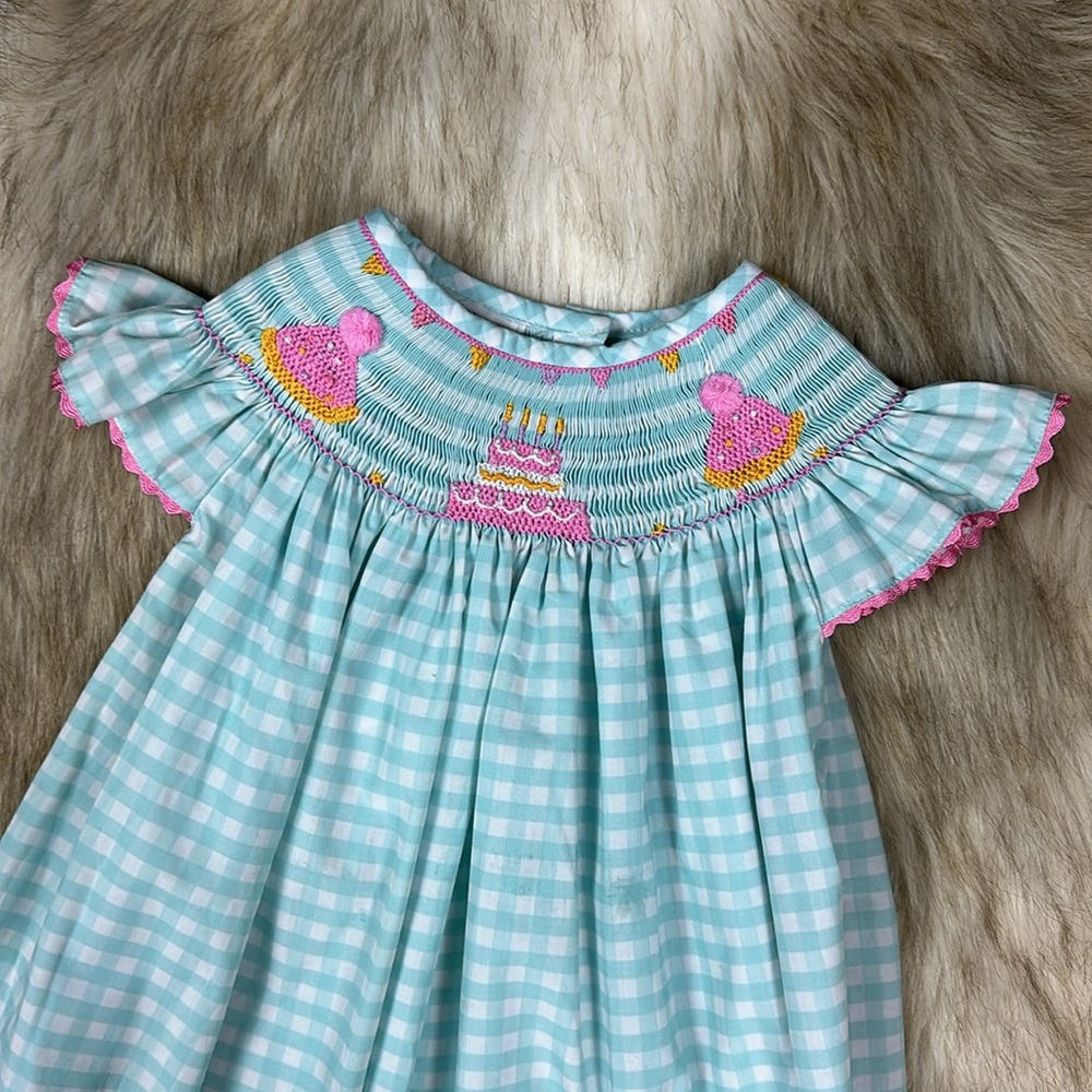 4T Addie & Hadlie Birthday Party Sleeveless Plaid Dress